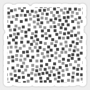 Messy Mosaic in Shades of Gray Geometric Pattern Sticker